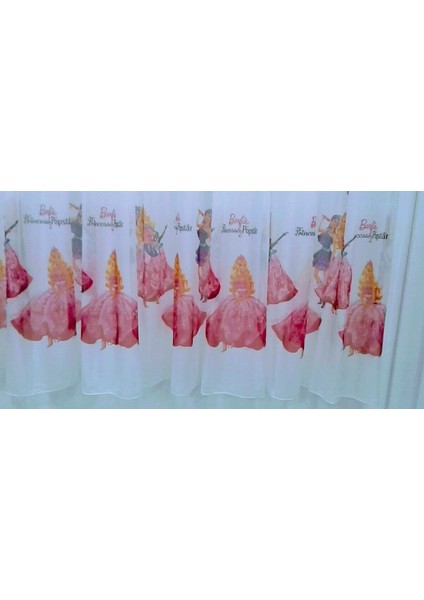 Lisanslı Barbıe The Prıncess The Popstar Tül PERDE-180 cm x 200 cm -Pilesiz indirimleri