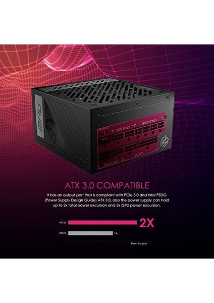 Menashop Psu Mpg A1000G Pcıe5 1000W 80+ Gold Power Supply