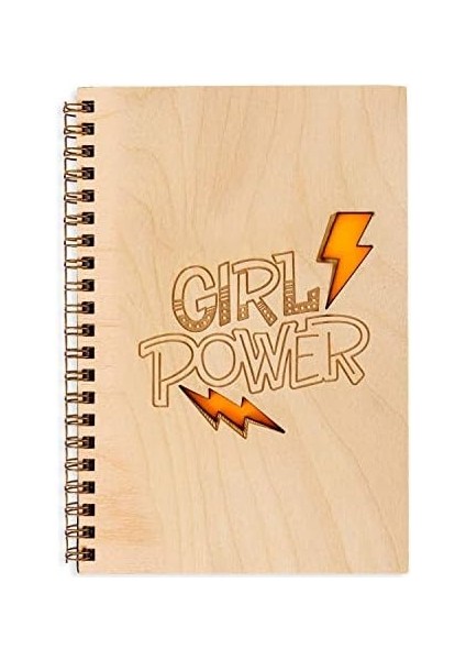Power Ahşap Kapaklı Defter