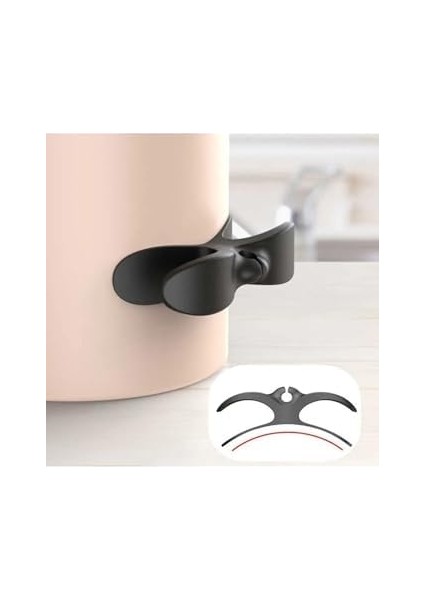 Yapışkanlı Airfryer Kablo Düzenleyici Çok Amaçlı Kablo Tutucu Kablo Toparlayıcı Siyah (2 Adet)