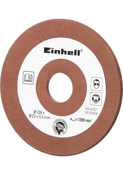 Menashop Orijinal Yedek Zımpara Diski (Bg-Cs 85 E Testere Zinciri Bileme Cihazı Için Uygun), 108 x 4,5 x 23 Mm)