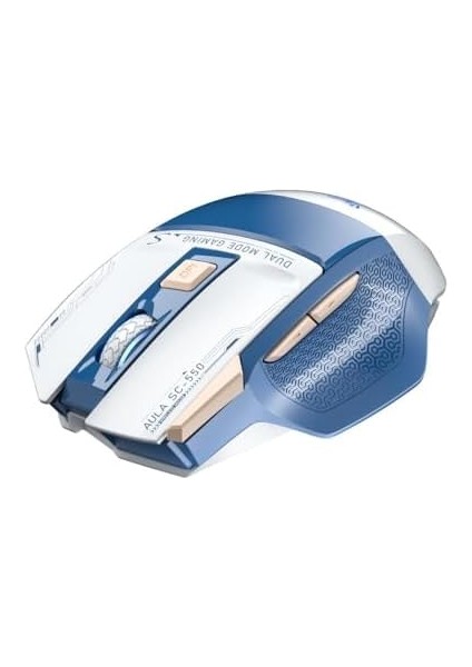 Menashop SC550 Çift Modlu 4800DPI 7 Tuşlu Makrolu 2.4ghz Kablosuz ve Kablolu Şarj Edilebilir Optik Rgb Oyuncu Gaming Mouse Mavi