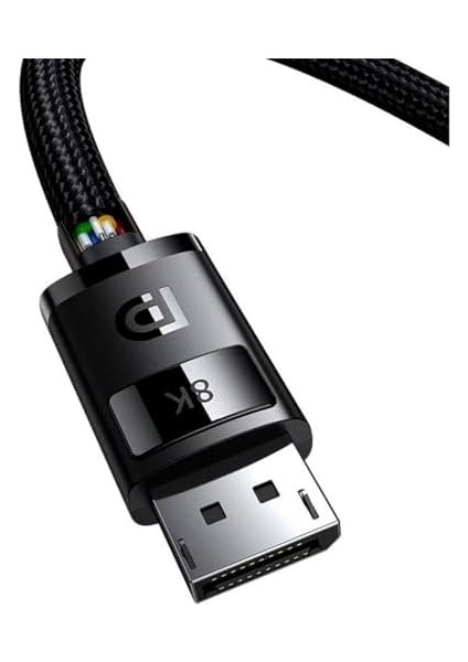 High Definition Serisi Dp 8k To Dp 8k Adaptör Kablo, 2m, Siyah