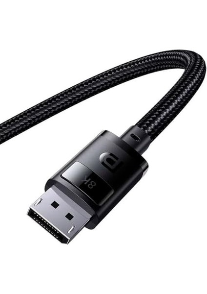 High Definition Serisi Dp 8k To Dp 8k Adaptör Kablo, 2m, Siyah