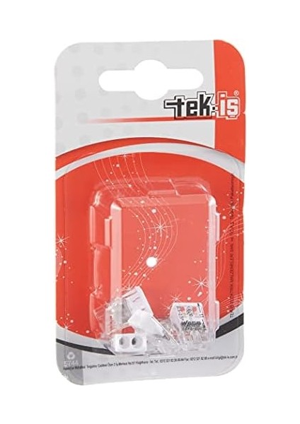 Menashop Buat Klemens Geçmeli 2 x 2.5 mm 5 Adet, Şeffaf