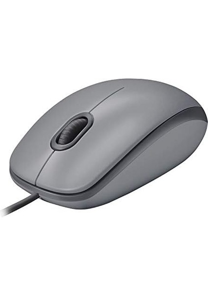 M110 USB Kablolu Sessiz Mouse, Dizüstü Bilgisayar, Notebook, Pc ve Mac Için Quiet Click Teknolojili, Usb-A Bağlantılı, Sağ ve Sol Elle Kullanıma Uygun, Gri