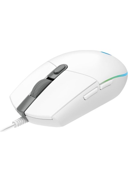 Menashop G G102 Kablolu Oyuncu Mouse, Lıghtsync Rgb Aydınlatma, 8.000 Dpı, 6 Programlanabilir Tuş, Beyaz