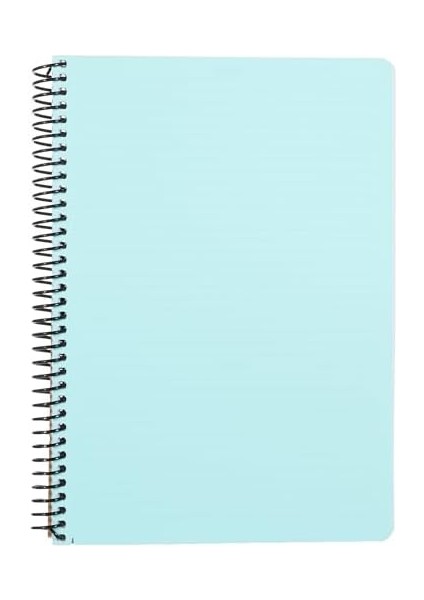 Infinity Pastel Serisi, A4, 5 Konulu (4 Kareli, 1 Çizgili) 150 Yaprak Pp Kapaklı Spiralli Defter, Mavi