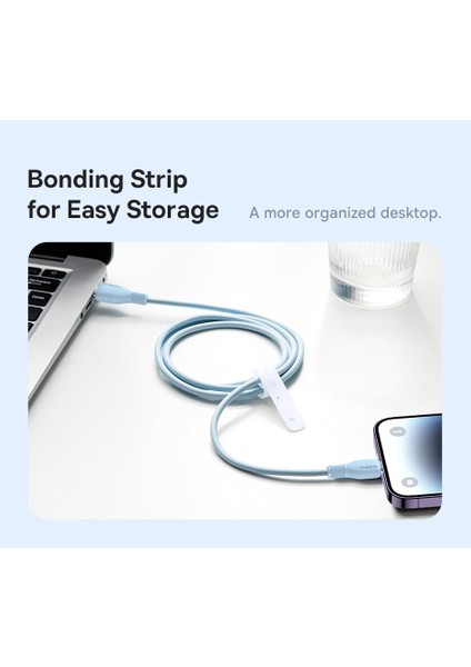 Pudding Hızlı Şarj Özellikli Type-C To Lightning Kablo 20W, 1.2 Metre, Mavi