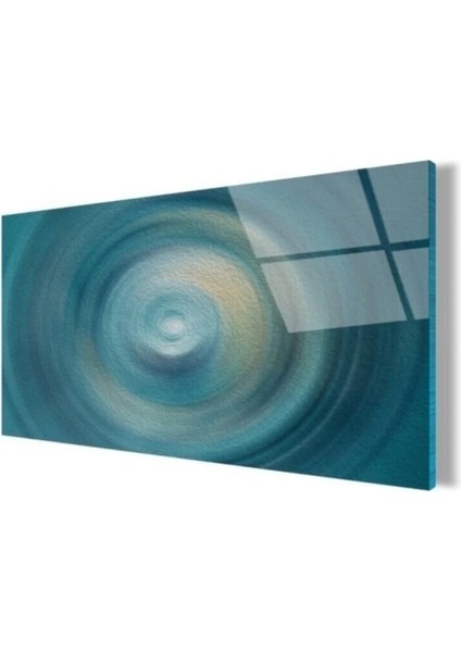 Mavi Halka Cam Tablo 50 x 70 cm fırsatları