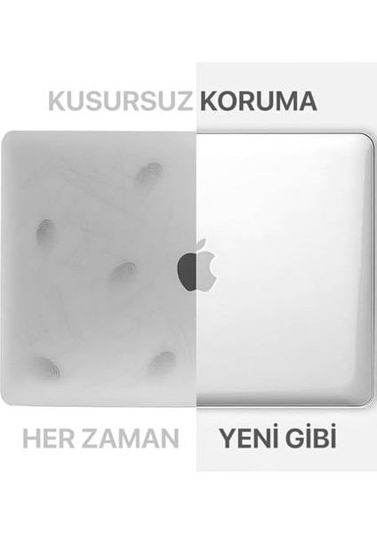 Menashop Macbook Pro 14'' Için M1/m1 Pro/max/m2/m3/m3 Pro/m3 Max/m4 Çip (A2992) (A2918) (A2779) (A2442) (A3112/A3185/A3401) Uyumlu Ultra Clear Koruyucu Kılıf (Super Şeffaf, 14 Inç Pro Serisi)