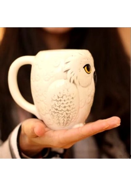 300ML Yaratıcı 3D Baykuş Seramik Karikatür Hayvan Kupa & Meşrubat Bardağı