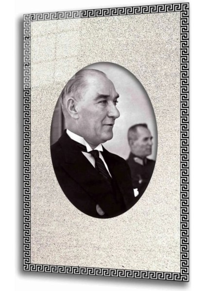 Atatürk Cam Tablo 4 mm Dayanıklı Temperli Cam