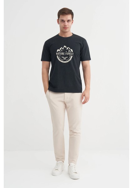 Siyah Erkek T-Shirt 4148 modelleri