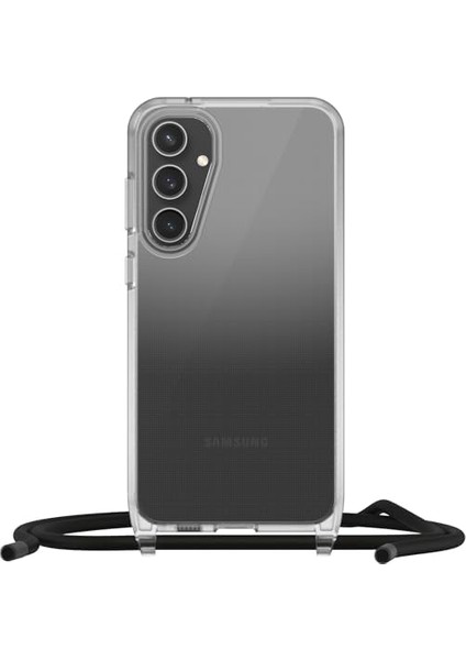 Menashop React Necklace Kılıf Galaxy S23 Fe Için, Ultra Ince, Koruyucu Kılıf, Ayarlanabilir ve Çıkarılabilir Cep Telefonu Zincirli, Askeri Standartlara Göre Test Edilmiştir, Şeffaf