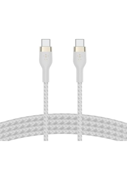 Boostcharge Pro Flex Örgülü USB C Tipi - C Kablosu (1m/6,6ft), Usb-If Sertifikalı Güç Dağıtımı Pd Hızlı Şarj Kablosu - Beyaz fiyatları