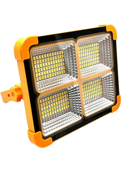 Portatif Solar LED Projektör 200W Güneş Enerjili Seyyar LED Işık Taşınabilir Kamp Bahçe Sokak Aydınlatması