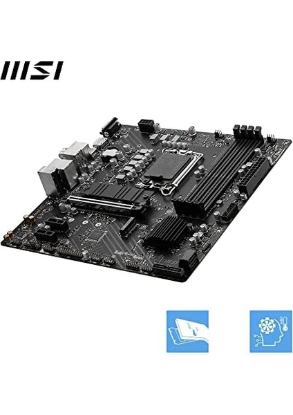 Menashop Pro B760M-P Ddr4 Anakart, Micro-Atx - Intel 12. ve 13. Nesil Çekirdek Işlemcileri, Lga 1700 - Ddr4 Bellek Yükseltme 4800+MHZ/OC, Pcıe 4.0 X16 Yuvası, M.2 Gen4 Yuvaları, Çeşitli