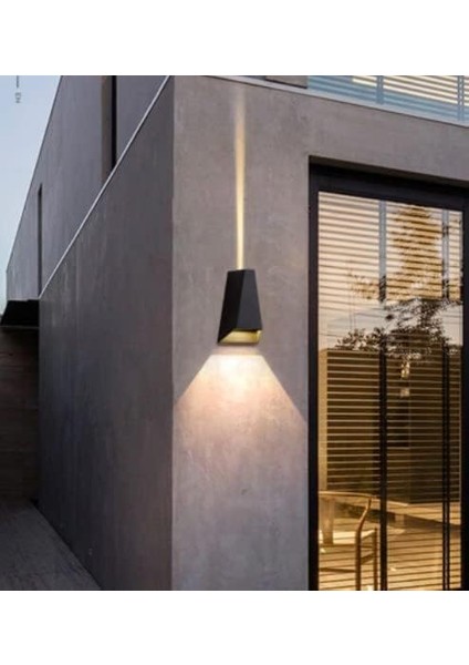 Malta 6 W (2X3W) Çift Taraflı LED Modern Dış ve Iç Mekan Aplik Aydınlatma Lamba IP54 Duvar Lambası