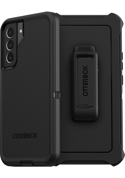 Menashop Galaxy S22+ Defender Kılıf, Darbeye Dayanıklı, Düşmeye Dayanıklı, Ultra Sağlam Koruyucu Kılıf, Askeri Standartlara Göre 4 Kez Test Edilmiştir, Siyah