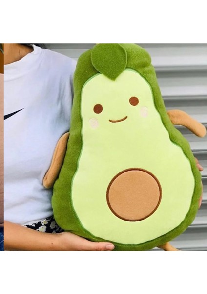 Avokado Pelüş Yastık 50 cm ve Melek Kolye Hediyeli modelleri