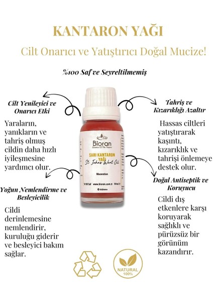 Sarı Kantaron Yağı 50 ml - Doğal Cilt ve Vücut Bakımı