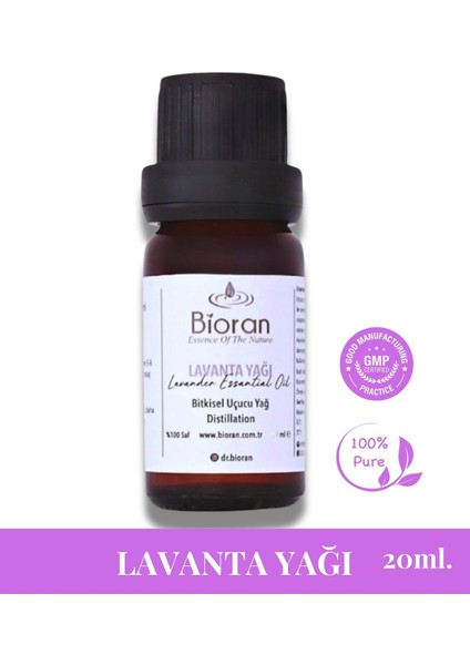 Lavanta Yağı % 100 Saf Bitkisel Uçucu Yağ 20 ml. (Lavender Essential Oil)