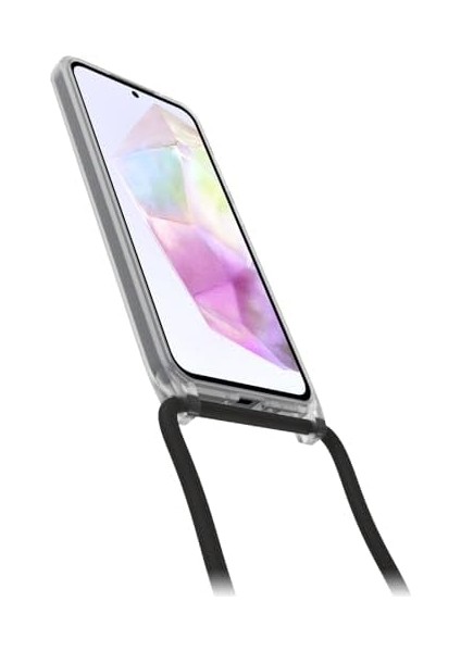 Menashop React Necklace Kılıf, Galaxy A35 5g Için, Ultra Ince, Koruyucu Kılıf, Ayarlanabilir ve Çıkarılabilir Cep Telefonu Zincirli, Askeri Standartlara Göre Test Edilmiştir, Şeffaf