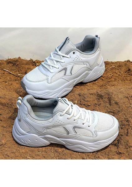 Çok Hafif Kalın Tabanlı Yeni Model Sneakers Spor Ayakkabı