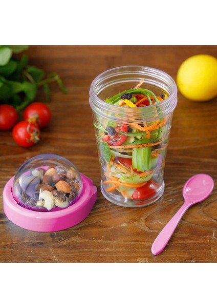 Take&apos;n Go Kapaklı Kaşıklı Pratik Taşınabilir Meyveli Yoğurt Kabı-Findit