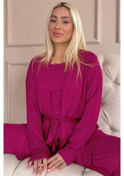 Mürdüm Dublin Sabahlıklı Kadın Pijama Takımı fiyatları