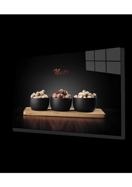 - Çerez Kuruyemiş Cam Tablo Cookie Nuts