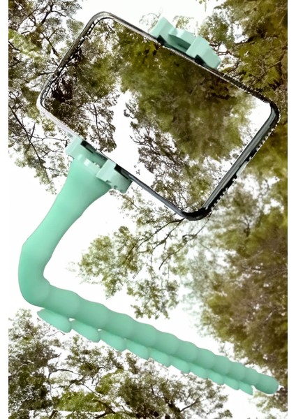 Kolay Taşınabilir Vantuzlu Ahtapod Kol Tripod Telefon Tutucu Güçlü Yapışkanlı