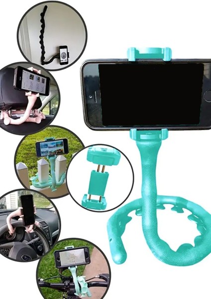 Kolay Taşınabilir Vantuzlu Ahtapod Kol Tripod Telefon Tutucu Güçlü Yapışkanlı fiyatları