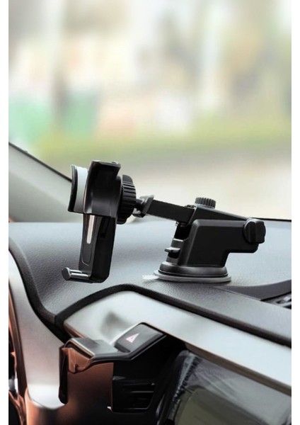 Teleskopik Telefon Tutucu Ileri Geri Kullanım Navigasyon Için Kolayca Torpido Yapışır