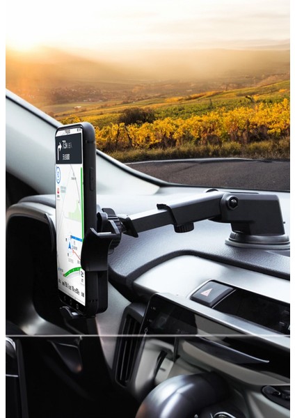 Teleskopik Telefon Tutucu Ileri Geri Kullanım Navigasyon Için Kolayca Torpido Yapışır modelleri