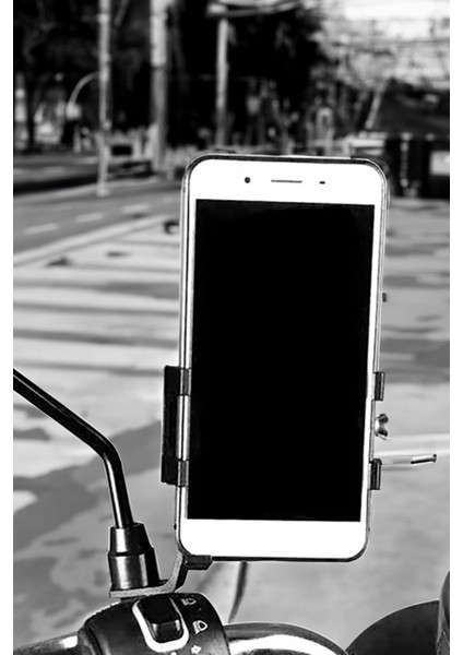 Motosiklet Bisiklet Için Kolay Kurulumlu Kurulum Aparatlı Navigasyon Yardımcısı Telefon Tutucu
