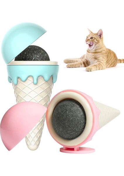 Dondurma Şeklinde Kedi Nanesi 180 Derece Dönen Nane Topu modelleri