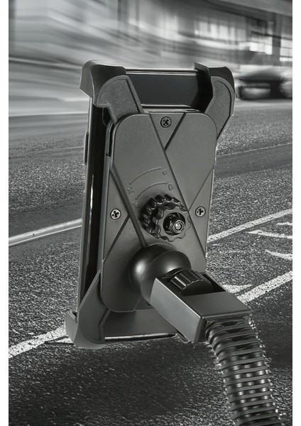 Aynaya Monte Edilebilen Şık Görünüşlü Şık Tasarımı Ile Yeni Tip Gidon Üzeri Telefon Tutucu