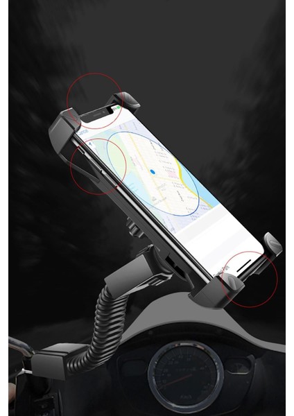 Aynaya Monte Edilebilen Şık Görünüşlü Şık Tasarımı Ile Yeni Tip Gidon Üzeri Telefon Tutucu fiyatları