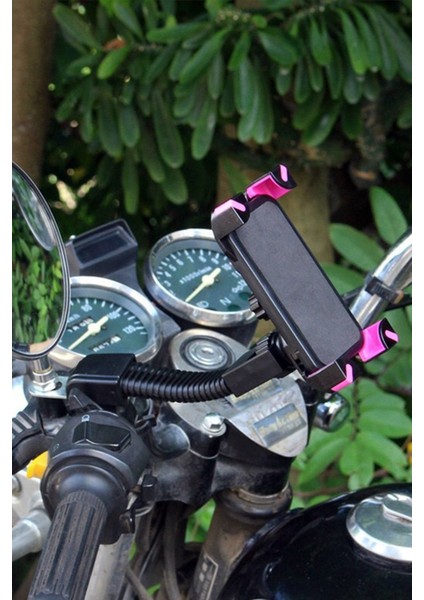 Aynaya Monte Edilebilen Şık Görünüşlü Şık Tasarımı Ile Yeni Tip Gidon Üzeri Telefon Tutucu modelleri