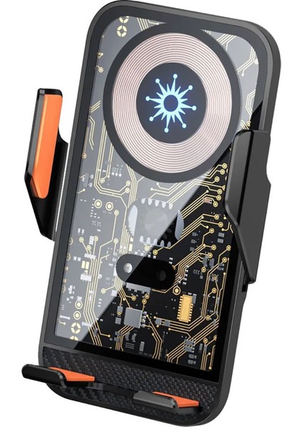 Kablosuz Araç Içi Cep Telefon Şarj Tutucu - Havalandırma Montajı Için Uygun Şeffaf C10 fırsatları