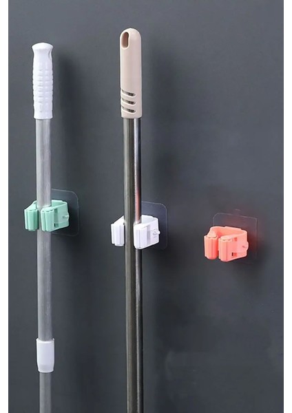 Svrm Yapışkanlı Pratik Mop Fırça Tutucu 4 Adet Poratif Banyo, Mutfak Askısı fiyatları