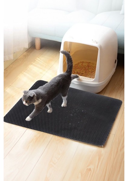 Su Geçirmez Kedi Kumu Önü Paspası Kedi Kum Temizleme