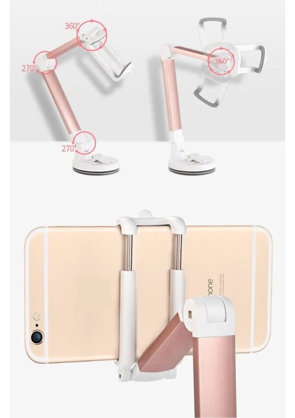 Masa Üzeri 360 Derece Dönebilen Sabitlenebilir Telefon Standı Yayın Youtube Oyun modelleri