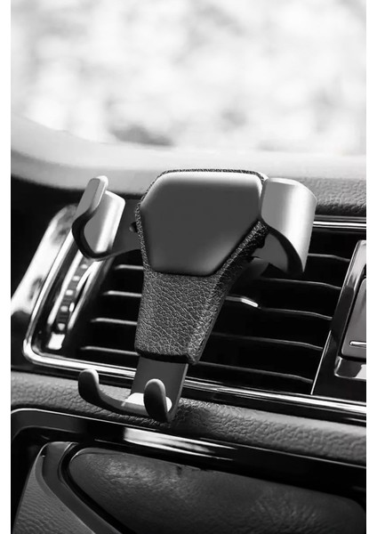 Araç Içi Telefon Tutucu Deri Klima Gözüne Sağlam Navigasyon