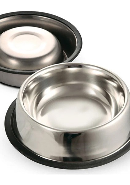1 Adet Paslanmaz Çelik Mama Ve Su Kabı, Alt Taban 18 cm, Dayanıklı Metal Evcil Hayvan Kabı modelleri