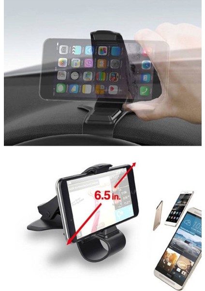 Tüm Araç Modelleri Ile Uyumlu Telefon Stand Tutucu Ayarlanabilir Başlık