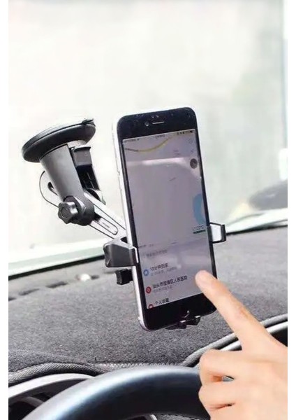 Her Araç Için Uyumlu Cam Torpido Telefon Tutucu