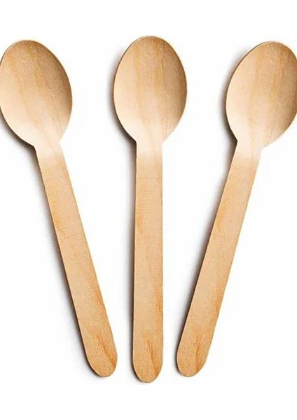 6 Adet Tahta Kaşık Bal Kaşığı Baharat Kaşığı Bambu Kaşık Seti